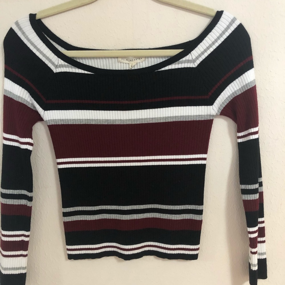 Sweater top off the shoulder- pacsun